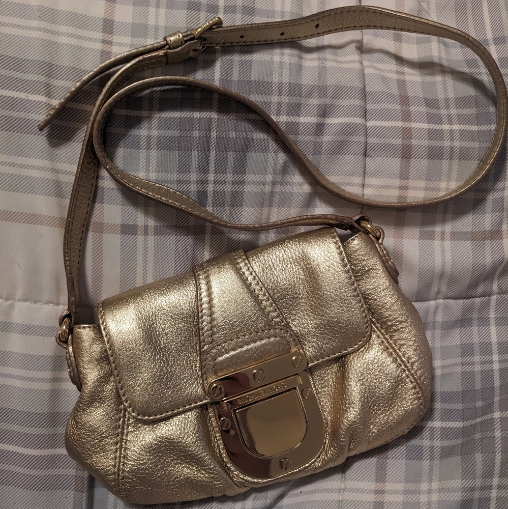 Michael Kors Shimmering Gold Shoulder Bag